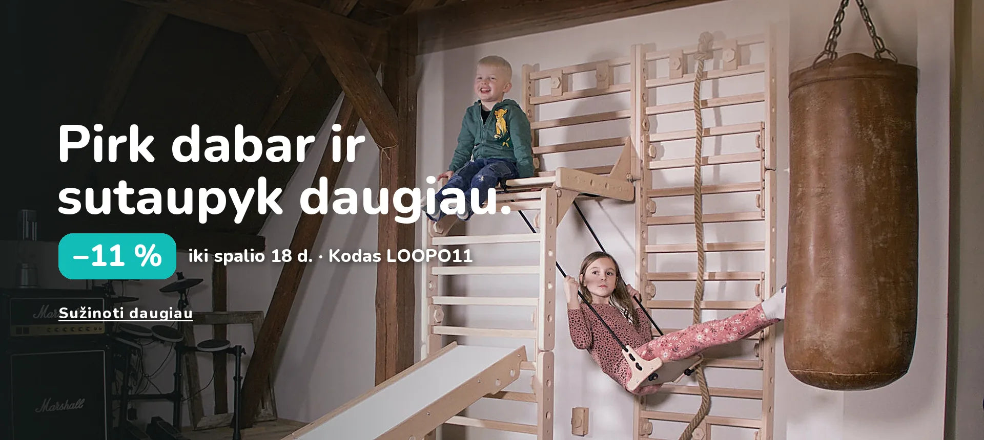 Pirk dabar ir sutaupyk daugiau. −11 % iki spalio 18 d. · Kodas LOOPO11